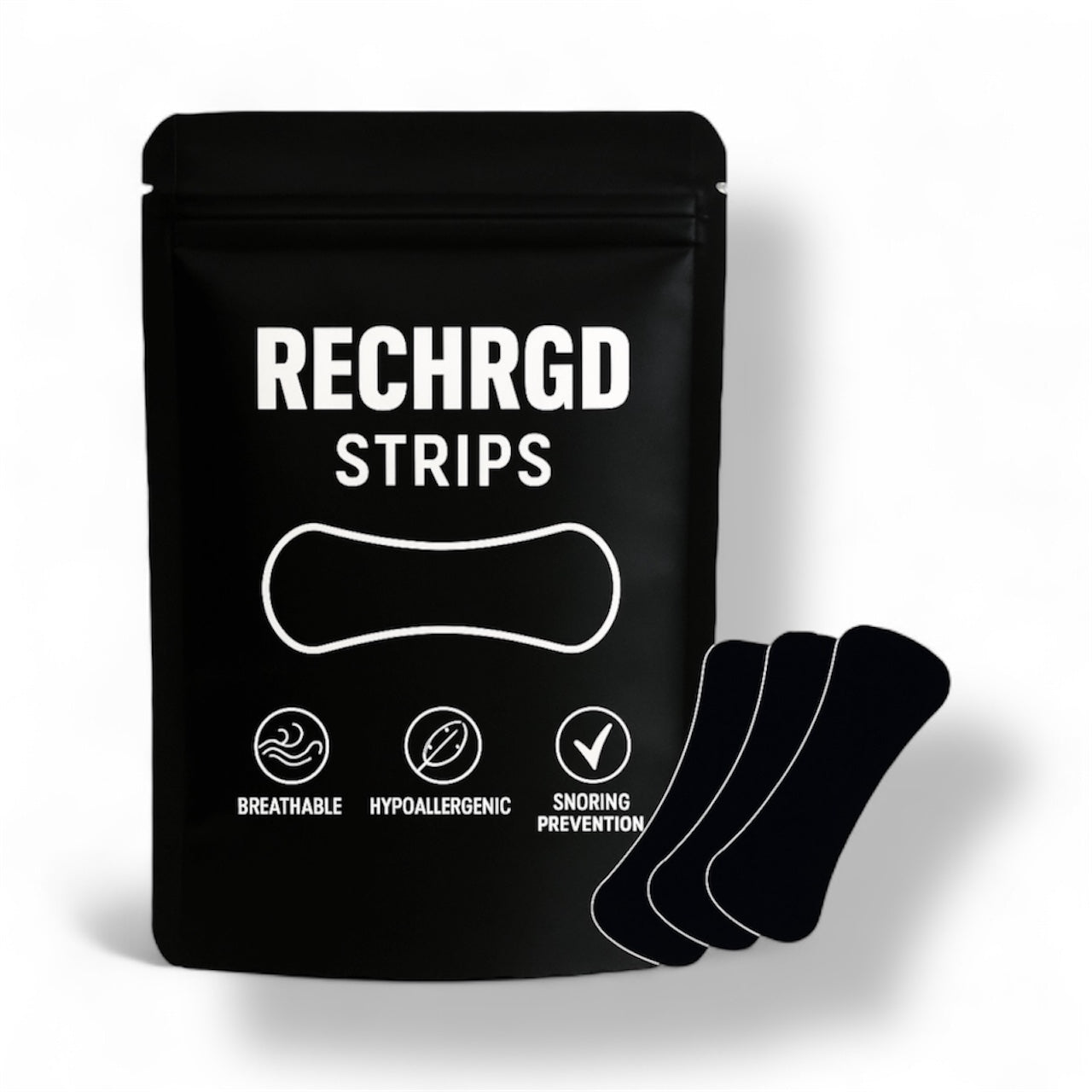 RECHRGD Black Nasal Strips (30pcs)